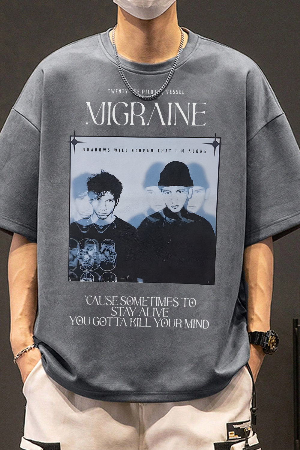 twentyonepilotsedit printed Tee